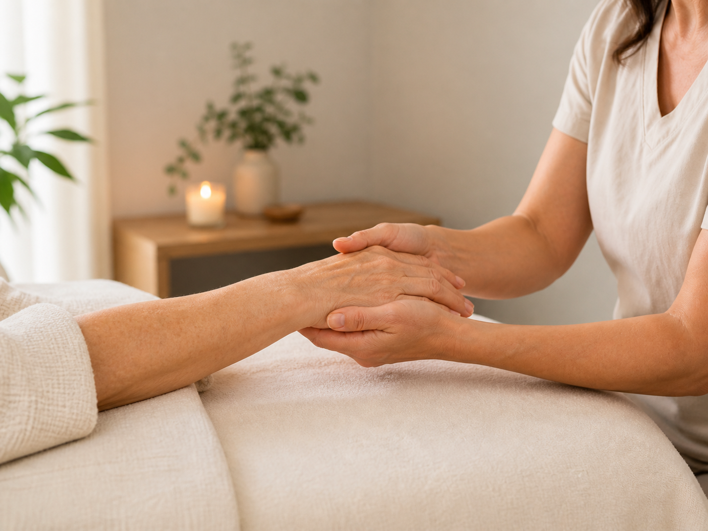 Therapeutic massage for arthritis-related joint stiffness and muscle tension relief